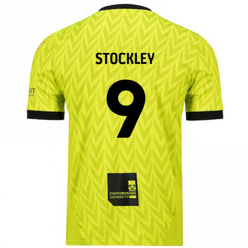 Niño Fútbol Camiseta Jayden Stockley #9 Verde Fluorescente 2ª Equipación 2024/25 Argentina