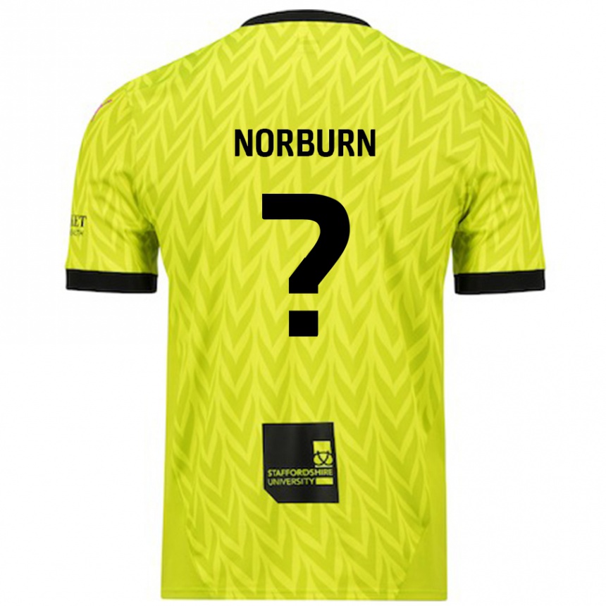 Niño Fútbol Camiseta Dylan Norburn #0 Verde Fluorescente 2ª Equipación 2024/25 Argentina