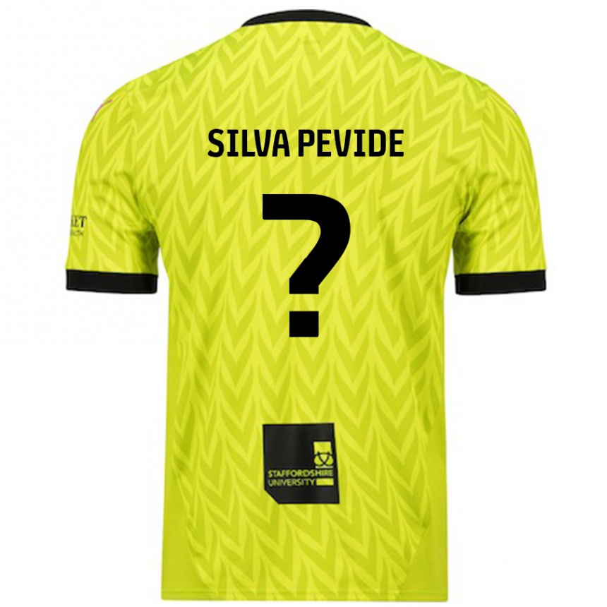 Niño Fútbol Camiseta Joao Silva Pevide #0 Verde Fluorescente 2ª Equipación 2024/25 Argentina