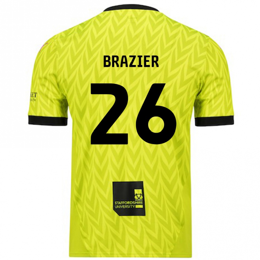 Niño Fútbol Camiseta Liam Brazier #26 Verde Fluorescente 2ª Equipación 2024/25 Argentina