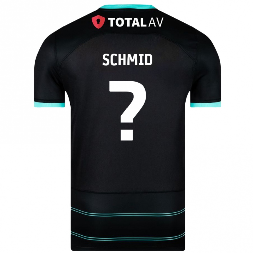 Niño Fútbol Camiseta Nicolas Schmid #0 Negro 2ª Equipación 2024/25 Argentina