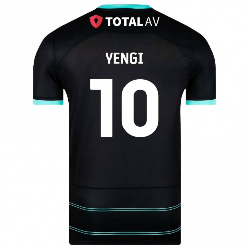 Niño Fútbol Camiseta Kusini Yengi #10 Negro 2ª Equipación 2024/25 Argentina