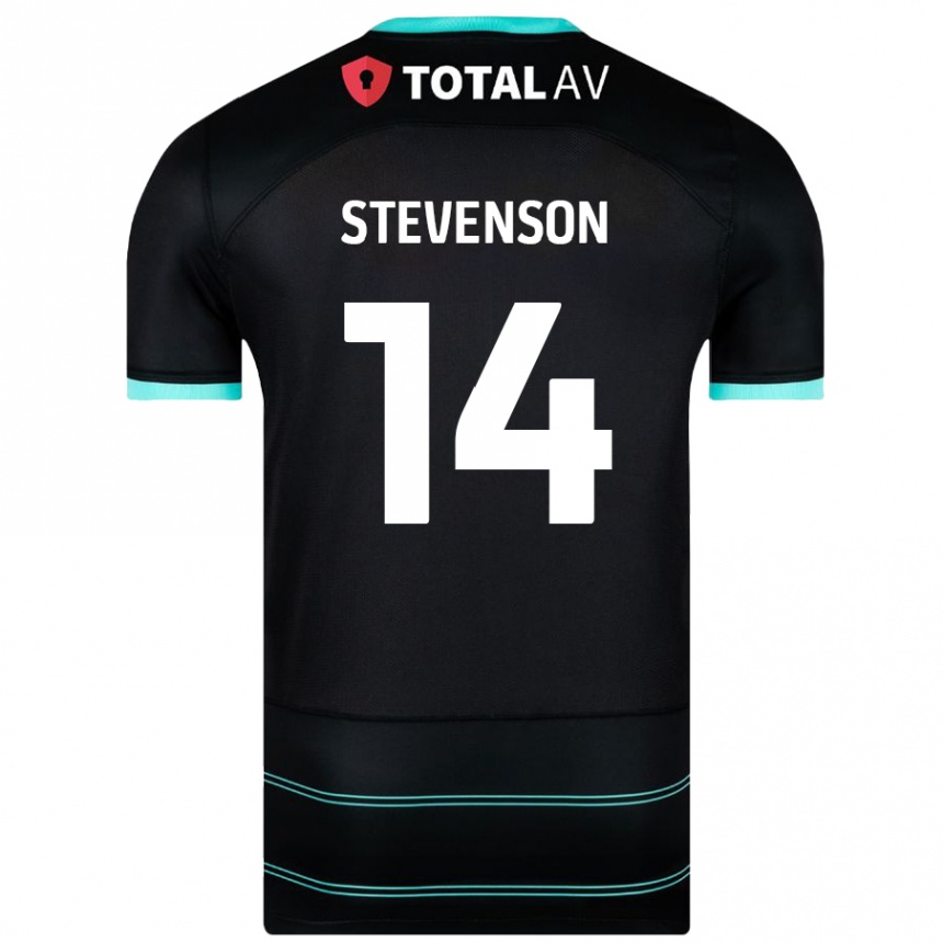 Niño Fútbol Camiseta Ben Stevenson #14 Negro 2ª Equipación 2024/25 Argentina