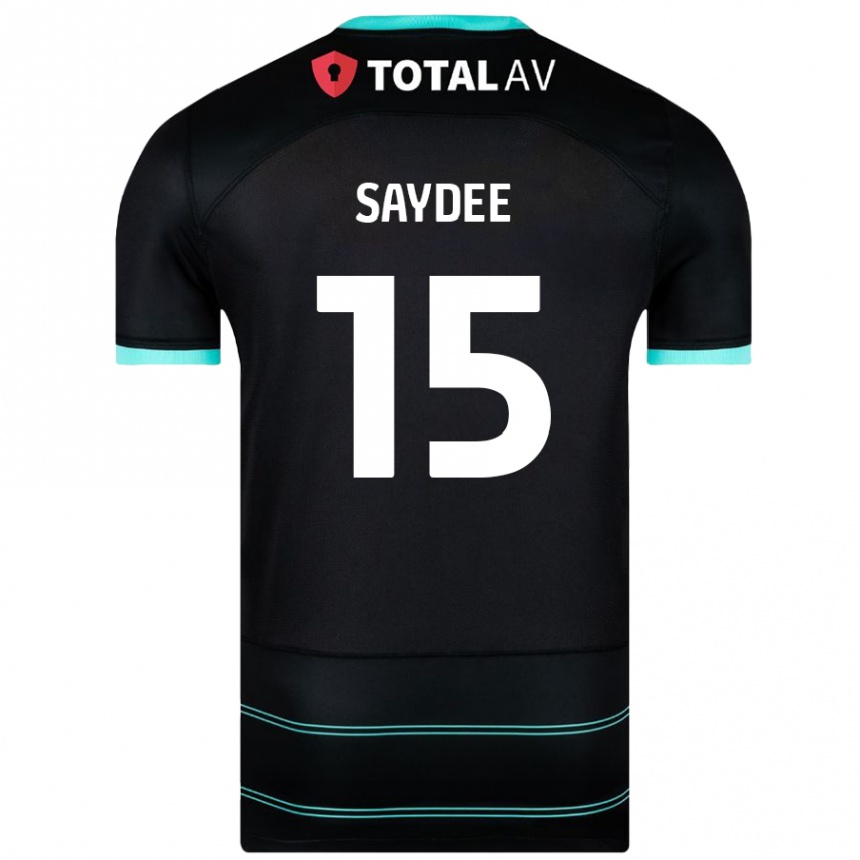 Niño Fútbol Camiseta Christian Saydee #15 Negro 2ª Equipación 2024/25 Argentina