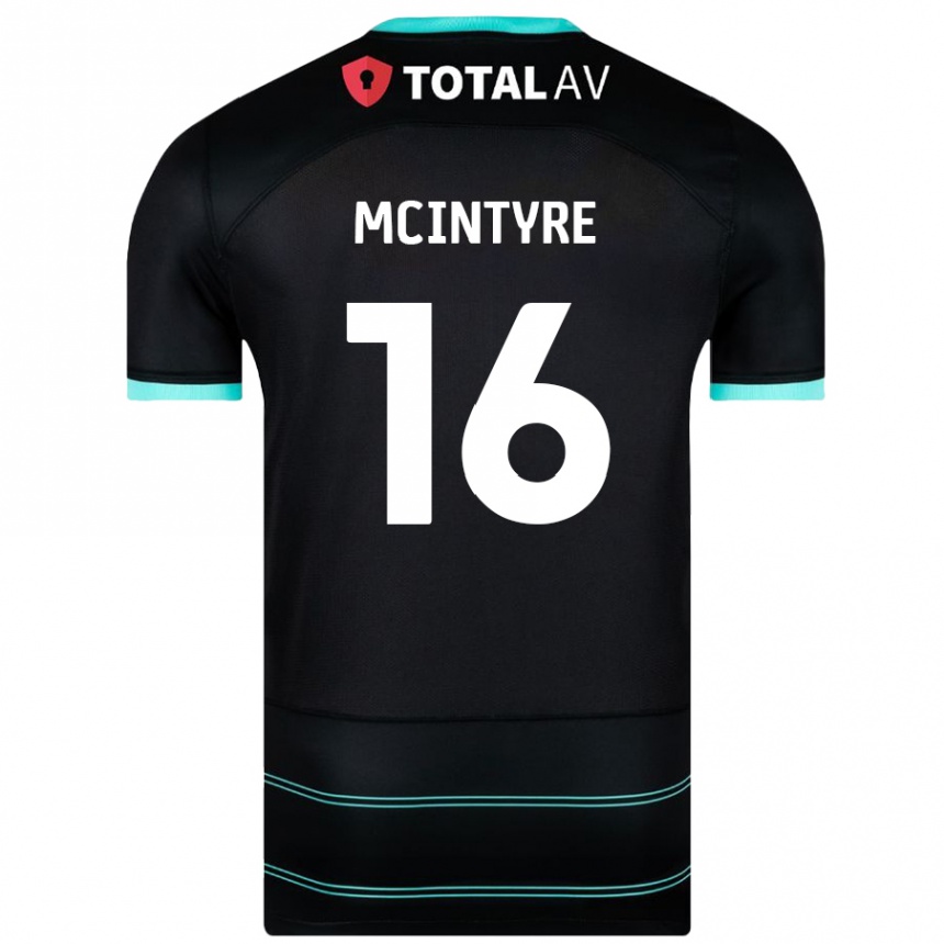 Niño Fútbol Camiseta Tom Mcintyre #16 Negro 2ª Equipación 2024/25 Argentina