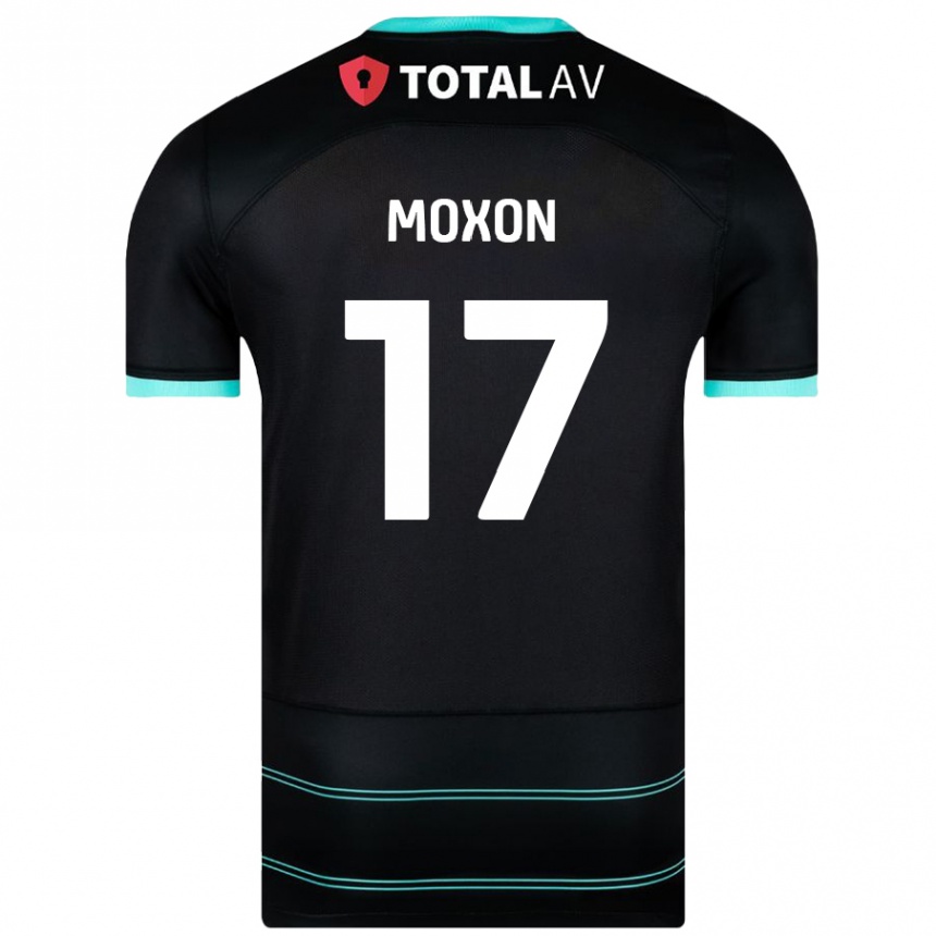 Niño Fútbol Camiseta Owen Moxon #17 Negro 2ª Equipación 2024/25 Argentina