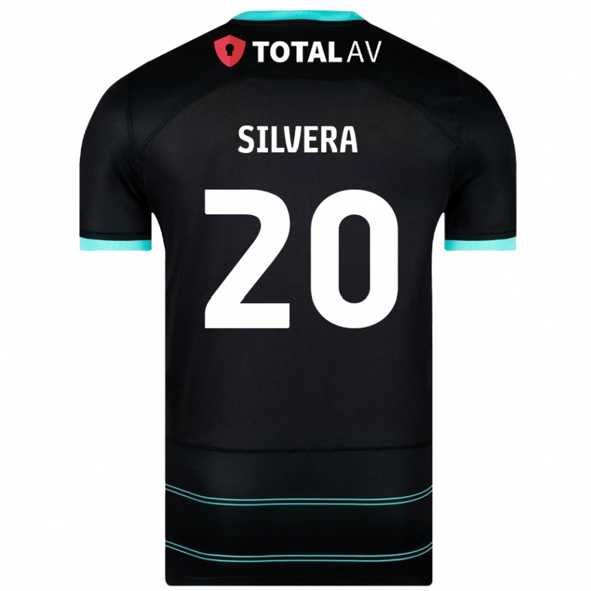 Niño Fútbol Camiseta Sam Silvera #20 Negro 2ª Equipación 2024/25 Argentina