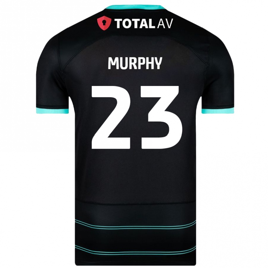 Niño Fútbol Camiseta Josh Murphy #23 Negro 2ª Equipación 2024/25 Argentina