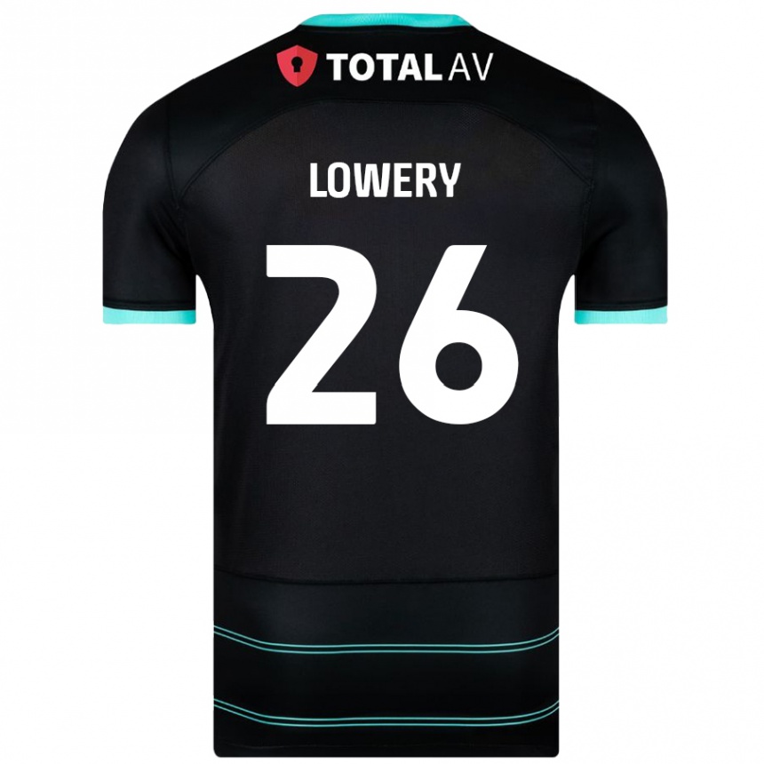 Niño Fútbol Camiseta Tom Lowery #26 Negro 2ª Equipación 2024/25 Argentina