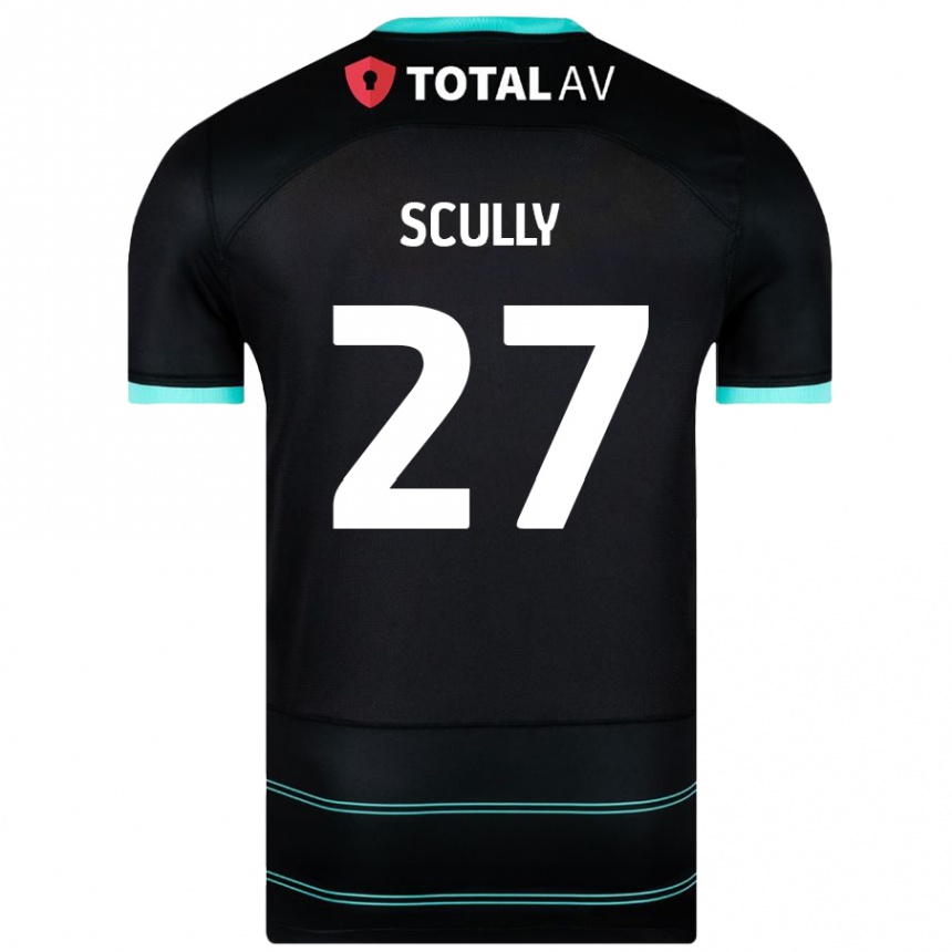 Niño Fútbol Camiseta Anthony Scully #27 Negro 2ª Equipación 2024/25 Argentina