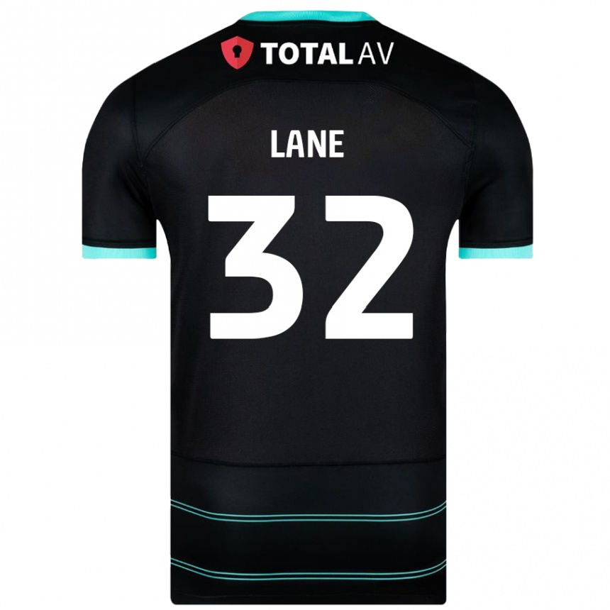 Niño Fútbol Camiseta Paddy Lane #32 Negro 2ª Equipación 2024/25 Argentina