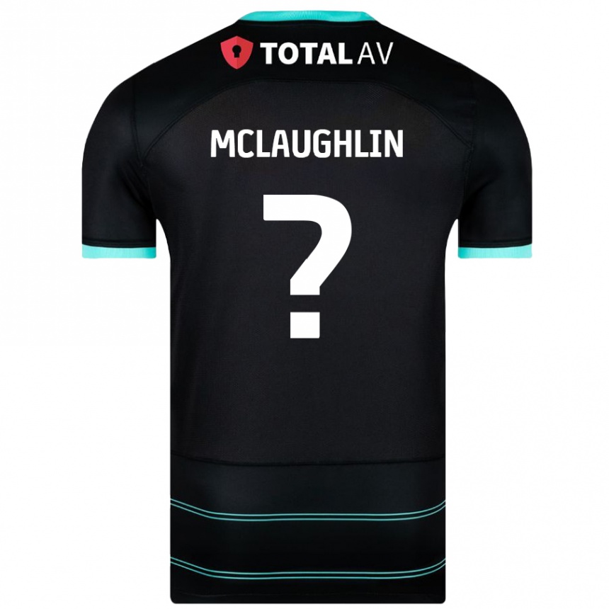 Niño Fútbol Camiseta Erin Mclaughlin #0 Negro 2ª Equipación 2024/25 Argentina