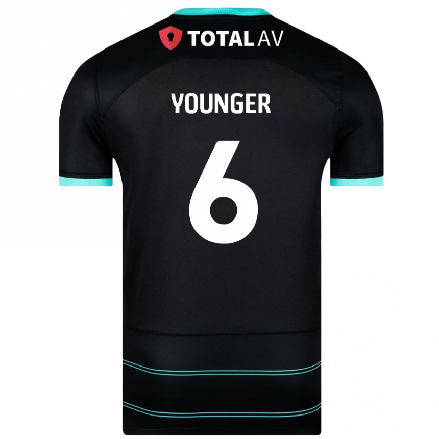 Niño Fútbol Camiseta Jazz Younger #6 Negro 2ª Equipación 2024/25 Argentina