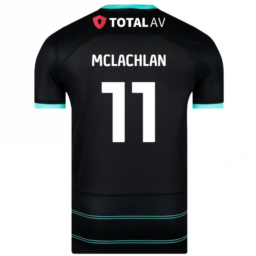 Niño Fútbol Camiseta Daisy Mclachlan #11 Negro 2ª Equipación 2024/25 Argentina