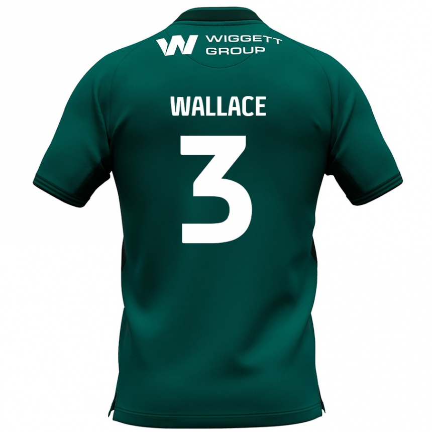 Niño Fútbol Camiseta Murray Wallace #3 Verde 2ª Equipación 2024/25 Argentina