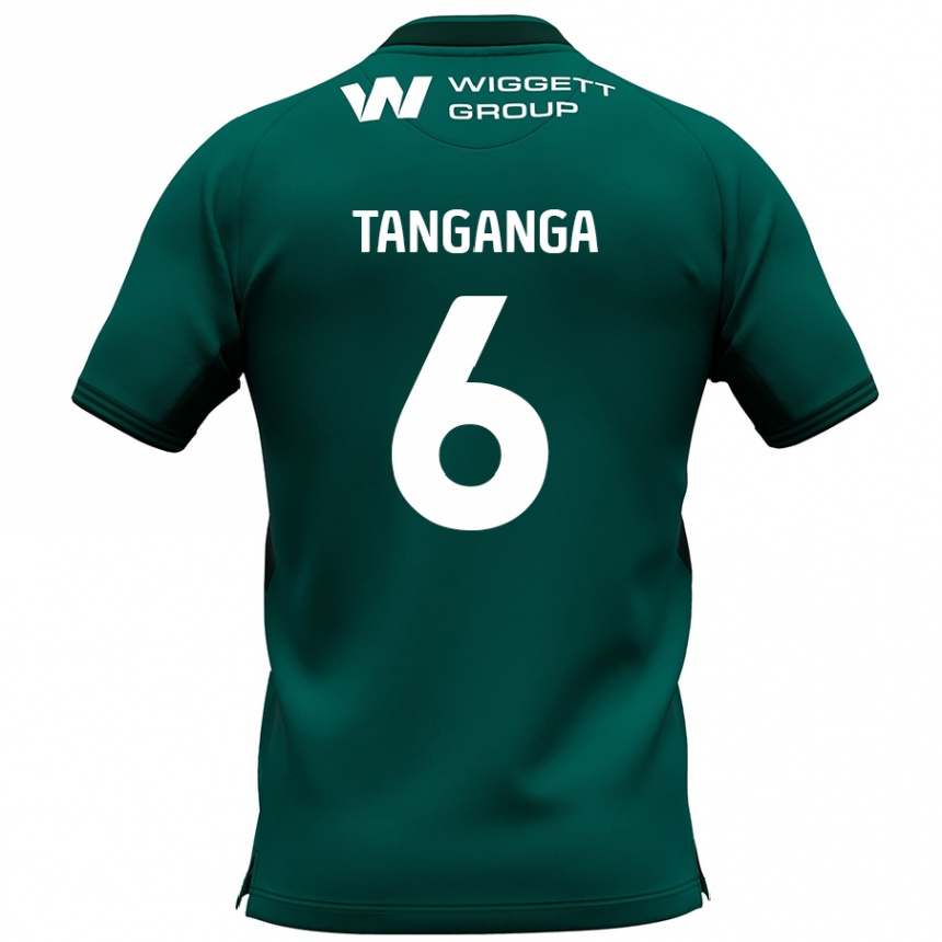 Niño Fútbol Camiseta Japhet Tanganga #6 Verde 2ª Equipación 2024/25 Argentina