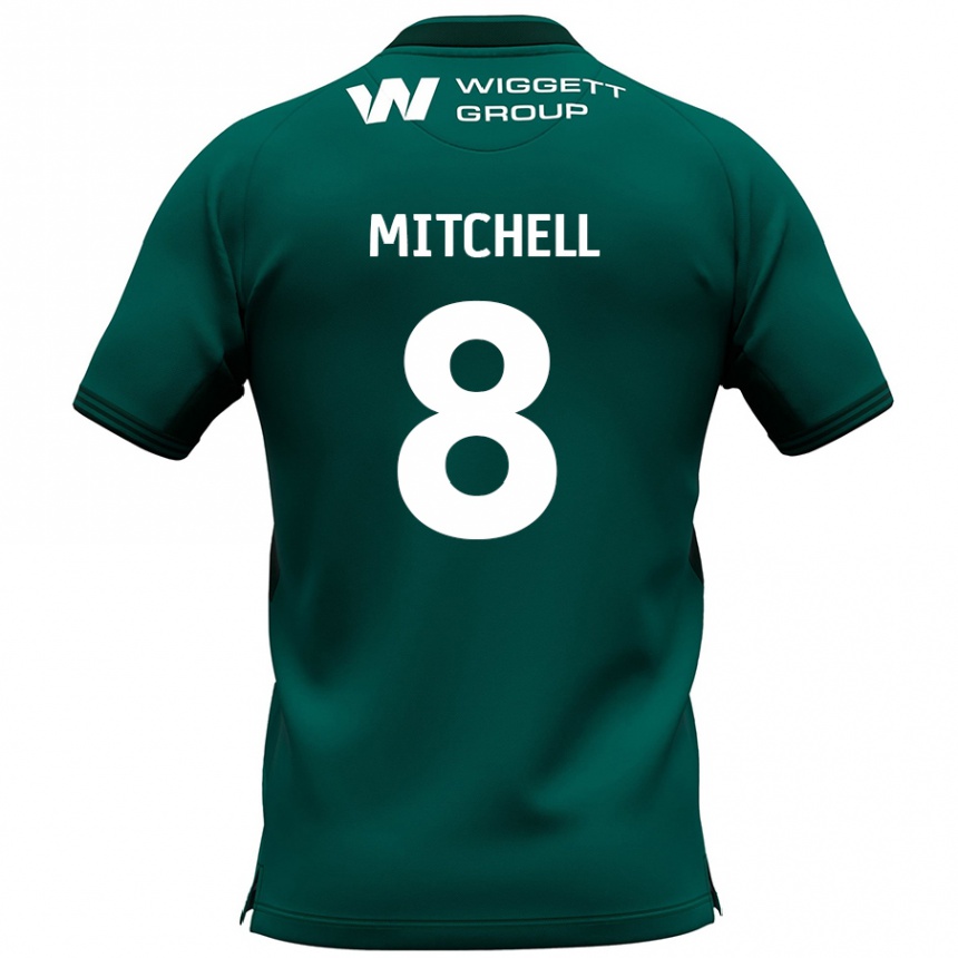 Niño Fútbol Camiseta Billy Mitchell #8 Verde 2ª Equipación 2024/25 Argentina