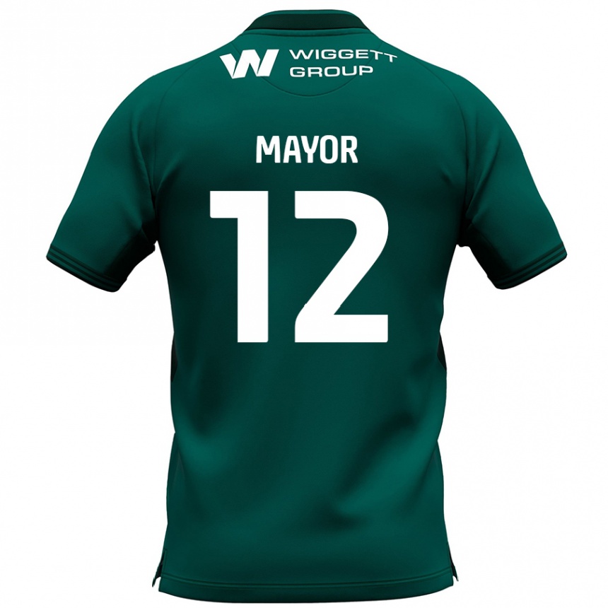 Niño Fútbol Camiseta Adam Mayor #12 Verde 2ª Equipación 2024/25 Argentina