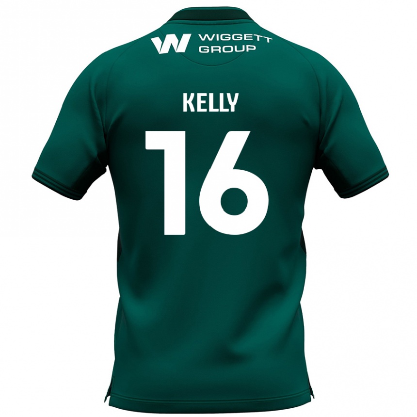 Niño Fútbol Camiseta Daniel Kelly #16 Verde 2ª Equipación 2024/25 Argentina