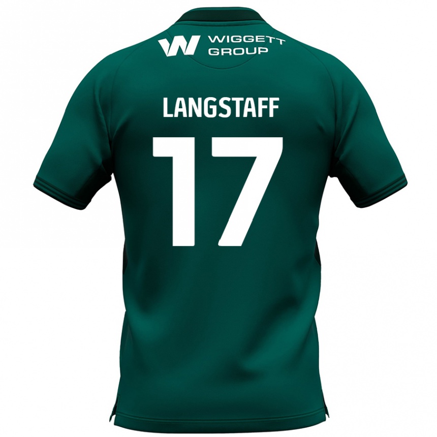 Niño Fútbol Camiseta Macaulay Langstaff #17 Verde 2ª Equipación 2024/25 Argentina