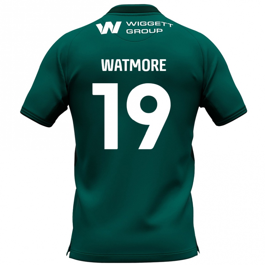 Niño Fútbol Camiseta Duncan Watmore #19 Verde 2ª Equipación 2024/25 Argentina