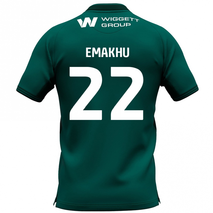 Niño Fútbol Camiseta Aidomo Emakhu #22 Verde 2ª Equipación 2024/25 Argentina