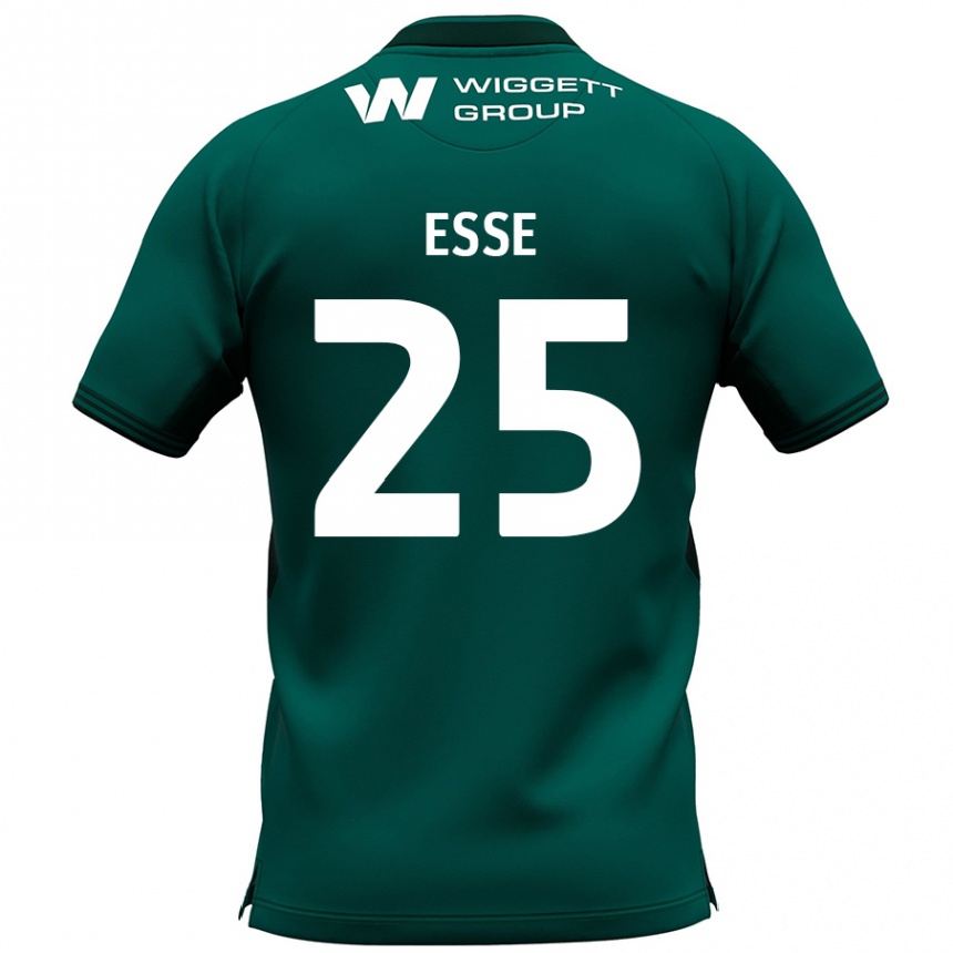 Niño Fútbol Camiseta Romain Esse #25 Verde 2ª Equipación 2024/25 Argentina