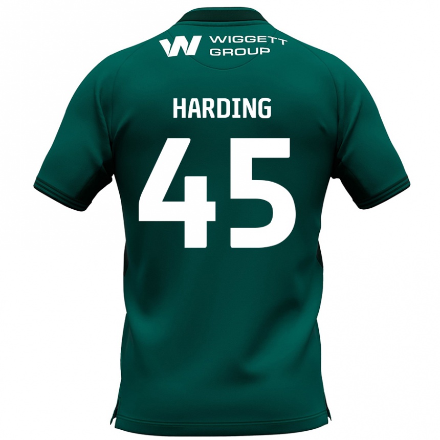 Niño Fútbol Camiseta Wes Harding #45 Verde 2ª Equipación 2024/25 Argentina