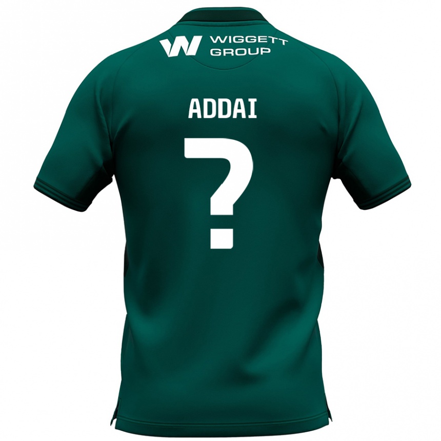 Niño Fútbol Camiseta Dillon Addai #0 Verde 2ª Equipación 2024/25 Argentina