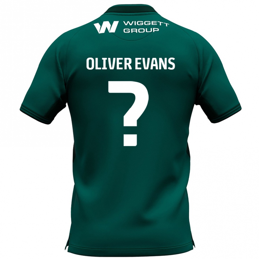 Niño Fútbol Camiseta Oliver Evans #0 Verde 2ª Equipación 2024/25 Argentina