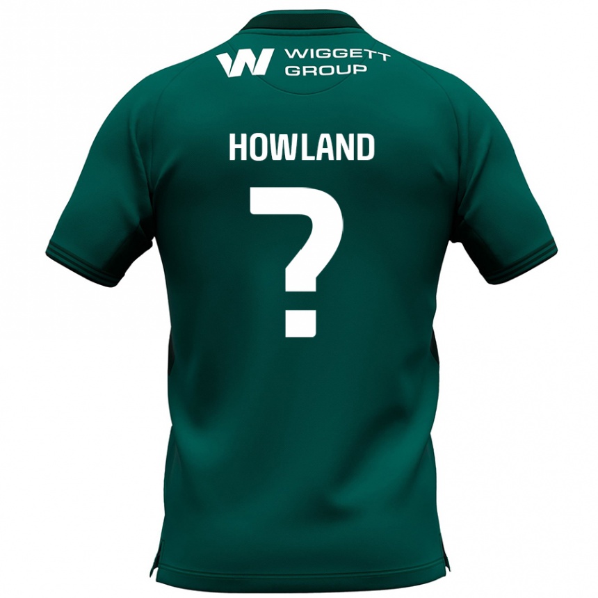 Niño Fútbol Camiseta Jack Howland #0 Verde 2ª Equipación 2024/25 Argentina