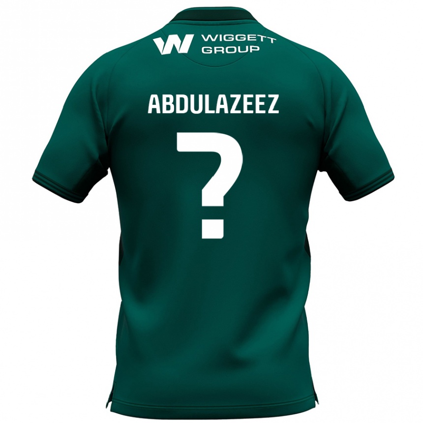 Niño Fútbol Camiseta Abdulahi Abdulazeez #0 Verde 2ª Equipación 2024/25 Argentina