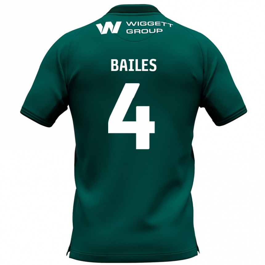 Niño Fútbol Camiseta Freya Bailes #4 Verde 2ª Equipación 2024/25 Argentina