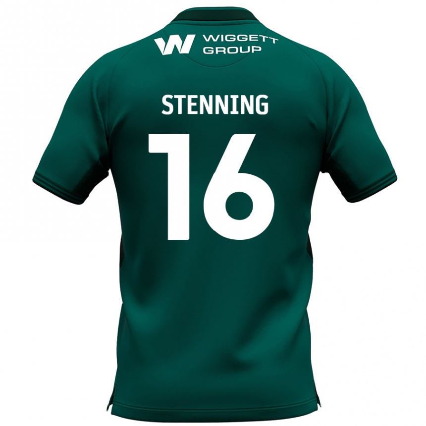 Niño Fútbol Camiseta Ellie Stenning #16 Verde 2ª Equipación 2024/25 Argentina