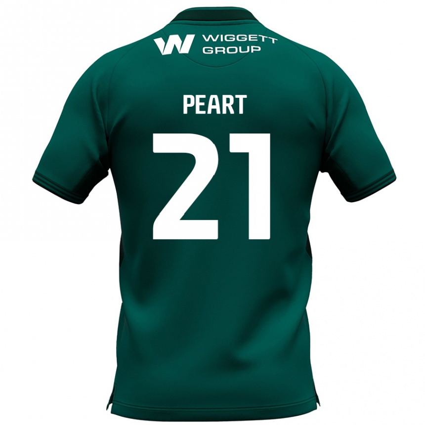 Niño Fútbol Camiseta Kalani Peart #21 Verde 2ª Equipación 2024/25 Argentina