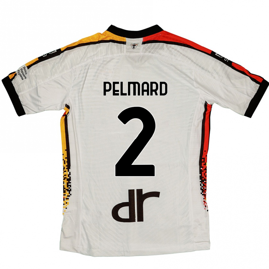 Niño Fútbol Camiseta Andy Pelmard #2 Blanco Negro 2ª Equipación 2024/25 Argentina