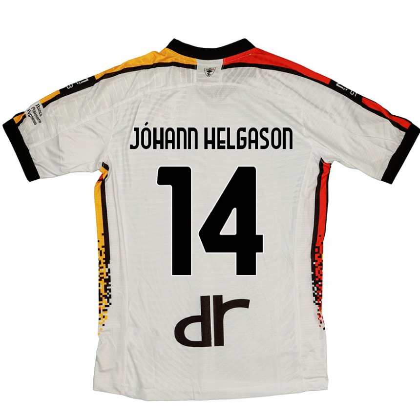 Niño Fútbol Camiseta Thórir Jóhann Helgason #14 Blanco Negro 2ª Equipación 2024/25 Argentina