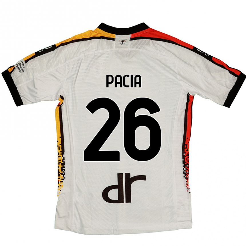 Niño Fútbol Camiseta Fabiano Pacia #26 Blanco Negro 2ª Equipación 2024/25 Argentina