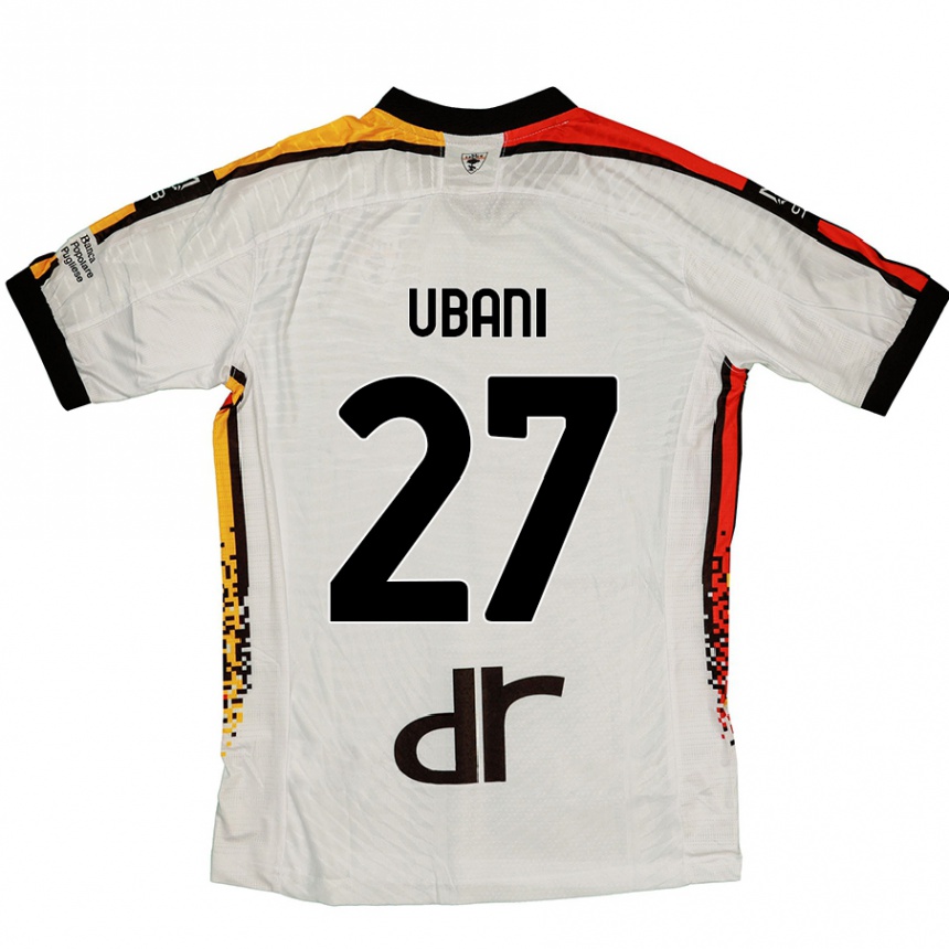 Niño Fútbol Camiseta Marlon Ubani #27 Blanco Negro 2ª Equipación 2024/25 Argentina