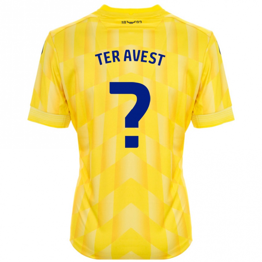 Hombre Fútbol Camiseta Hidde Ter Avest #0 Amarillo 1ª Equipación 2024/25 Argentina