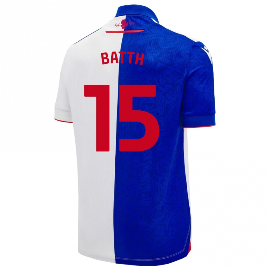 Hombre Fútbol Camiseta Danny Batth #15 Azul Cielo Blanco 1ª Equipación 2024/25 Argentina