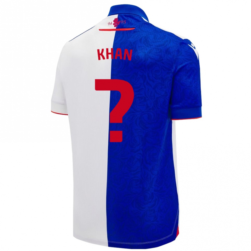 Hombre Fútbol Camiseta Adam Khan #0 Azul Cielo Blanco 1ª Equipación 2024/25 Argentina