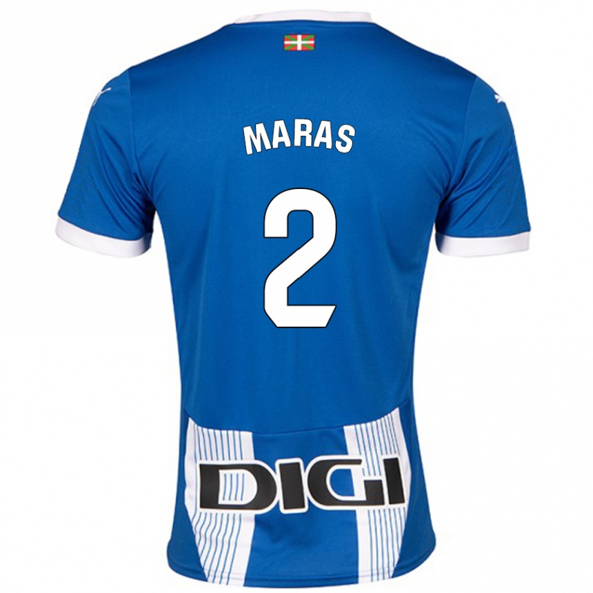 Hombre Fútbol Camiseta Nikola Maras #2 Azul 1ª Equipación 2024/25 Argentina