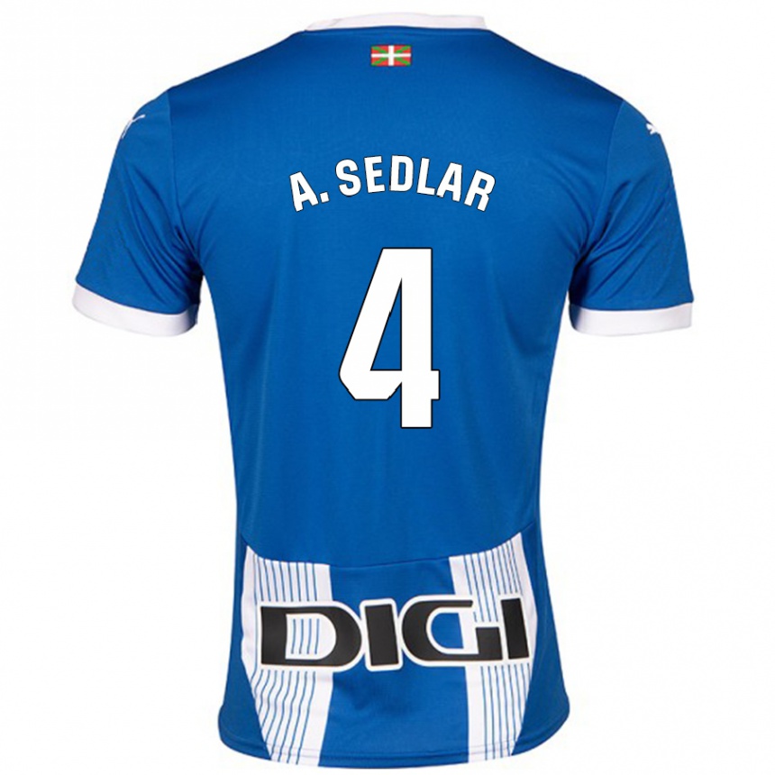 Hombre Fútbol Camiseta Aleksandar Sedlar #4 Azul 1ª Equipación 2024/25 Argentina