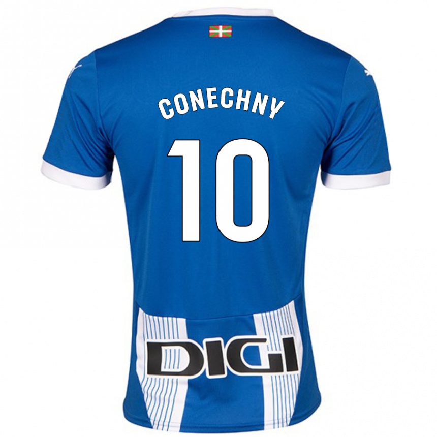 Hombre Fútbol Camiseta Tomás Conechny #10 Azul 1ª Equipación 2024/25 Argentina