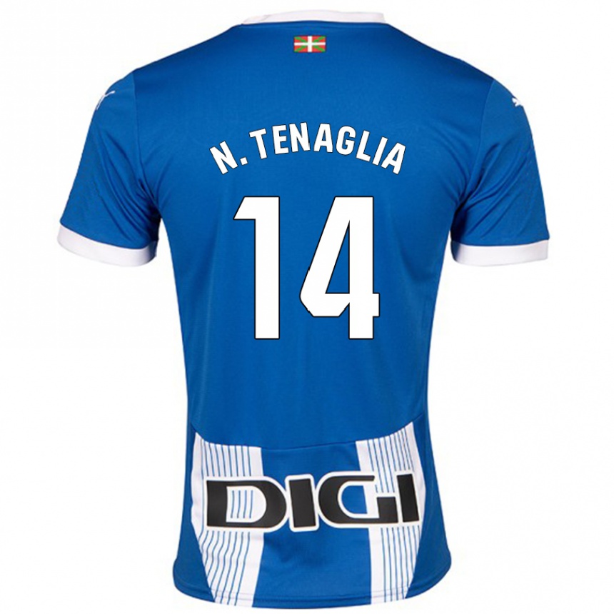 Hombre Fútbol Camiseta Nahuel Tenaglia #14 Azul 1ª Equipación 2024/25 Argentina