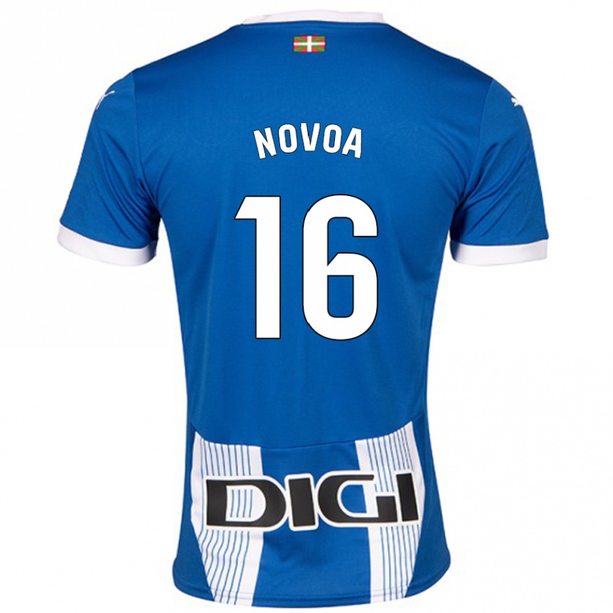 Hombre Fútbol Camiseta Hugo Novoa #16 Azul 1ª Equipación 2024/25 Argentina