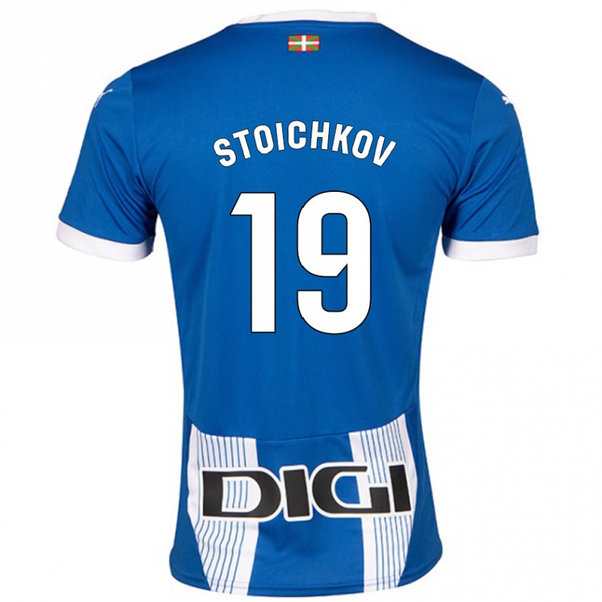 Hombre Fútbol Camiseta Stoichkov #19 Azul 1ª Equipación 2024/25 Argentina