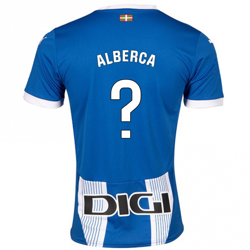 Hombre Fútbol Camiseta Iñaki Alberca #0 Azul 1ª Equipación 2024/25 Argentina