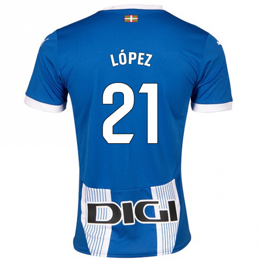 Hombre Fútbol Camiseta Juanma López #21 Azul 1ª Equipación 2024/25 Argentina